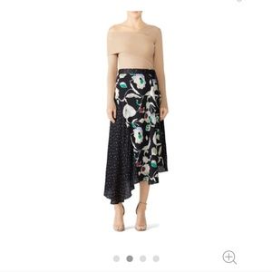 Grey Jason Wu Floral Skirt